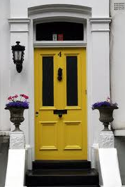 yellow door